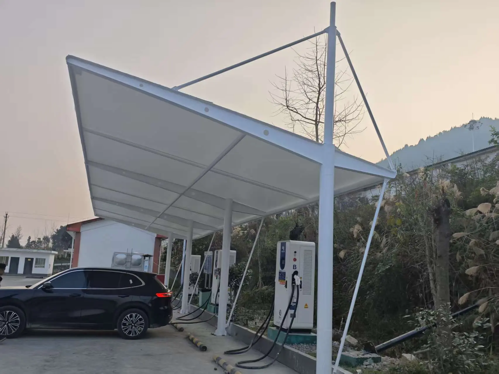 贵州惠水膜结构停车棚怎么选不踩坑?本地源头工厂详解选材与报价